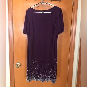Rox & Ali 1x Plum shimmering dress